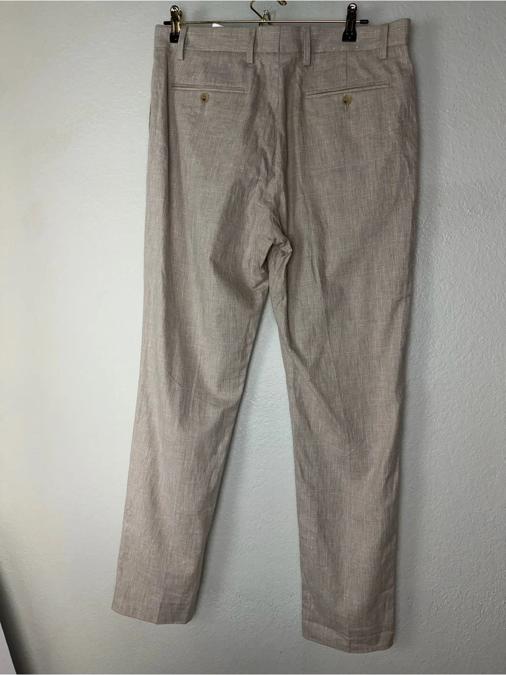Banana Republic Men's Linen-Blend Chinos in Light Beige